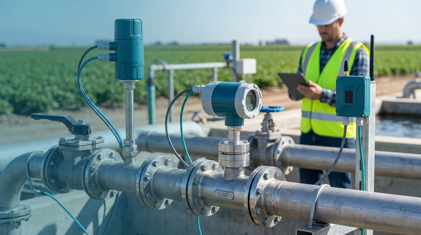 Durable, Affordable, Maintenance-Free: LGF Flow Meters Redefine Smart Irrigation Measurement for High-Standard Farmland
