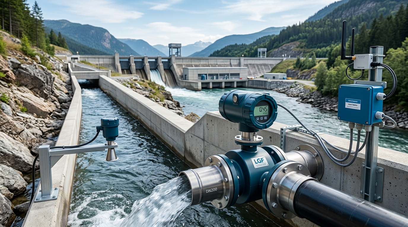 Smart Ecological Flow Monitoring for Hydropower Stations: LGF Injection Electromagnetic Flowmeter Enables Green Hydropower Development