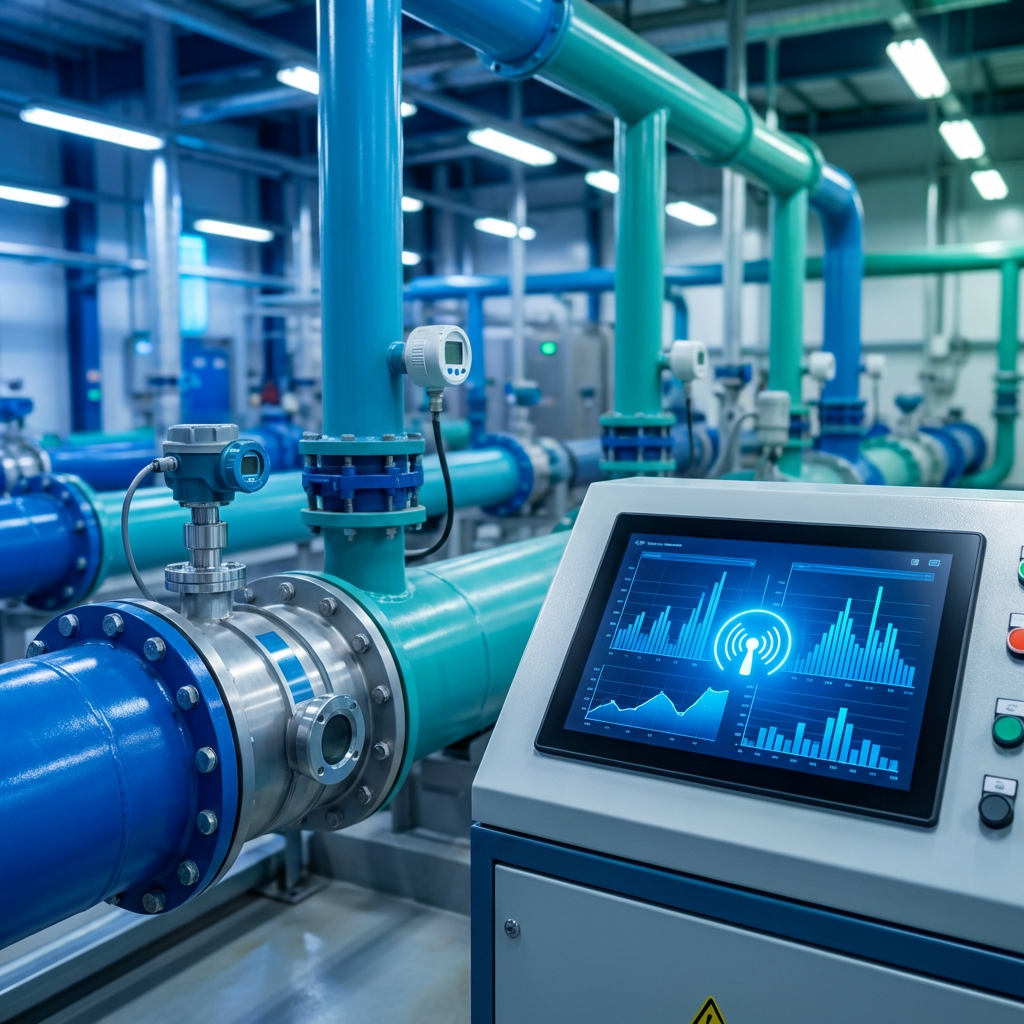 Smart Industrial Water Metering Solution: LGF Injection Electromagnetic Flowmeter for High-Precision Monitoring