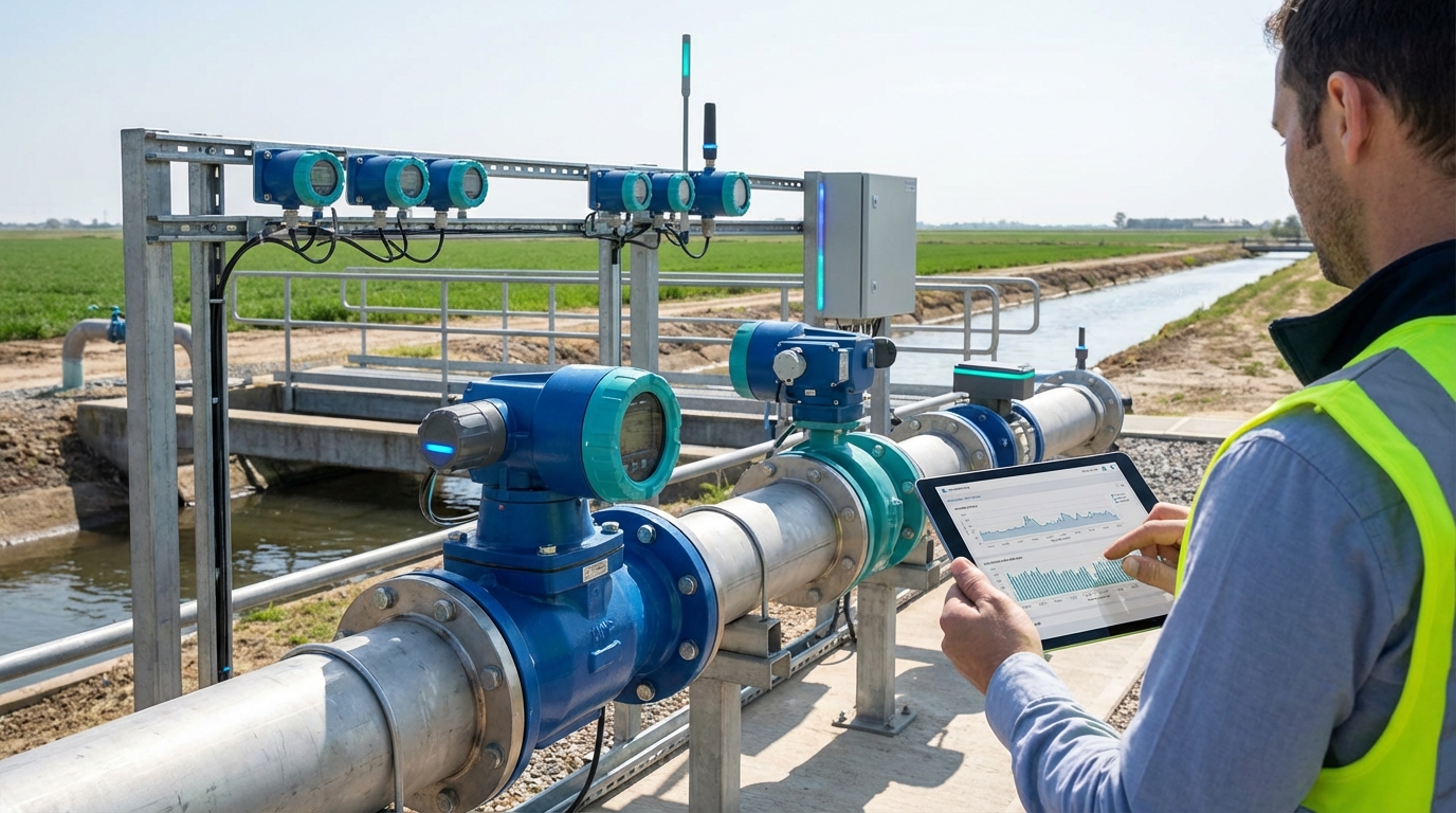 Умные расходомеры для орошения: модернизация водных систем в США