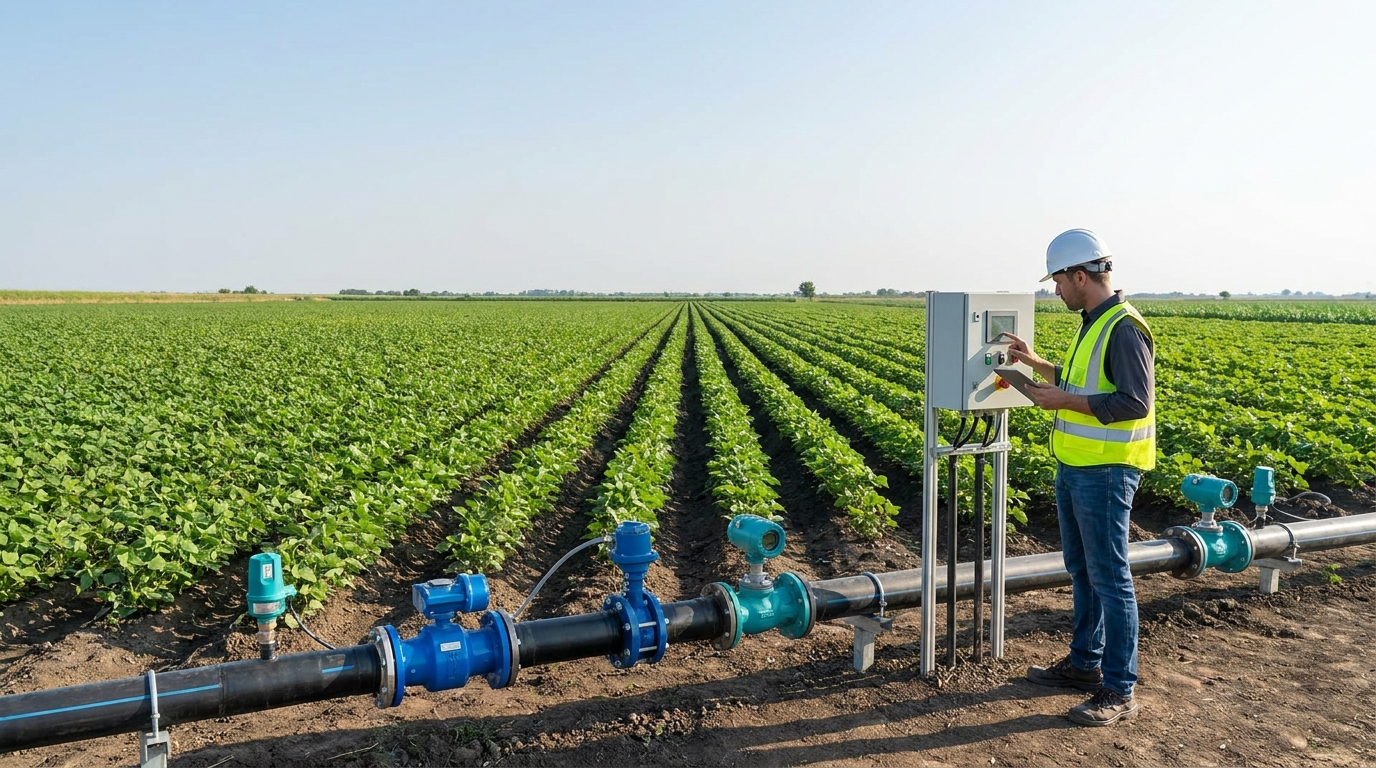 智慧灌溉成本突破：高性价比灌区流量计赋能农田用水计量