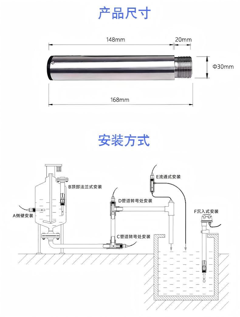 投入式浊度仪电极
