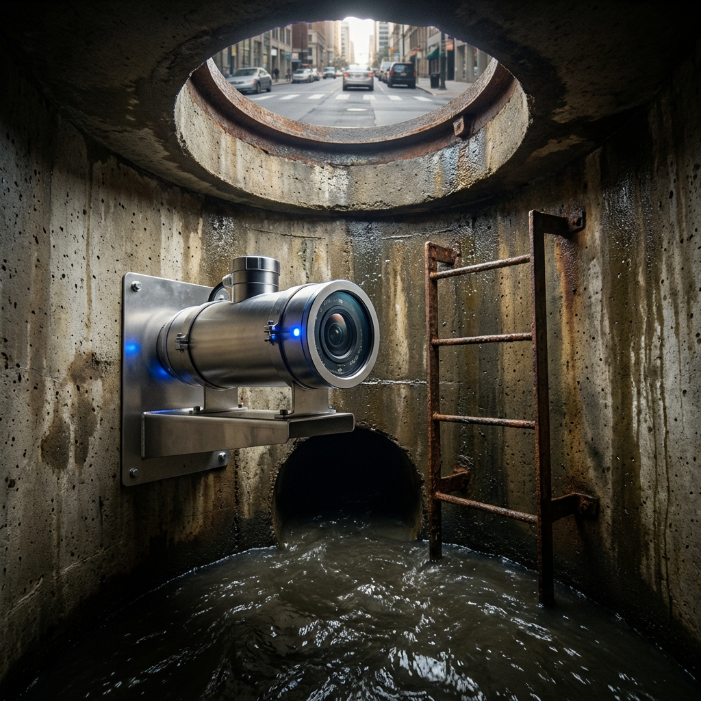 Drainage Pipeline Flow and Velocity Online Monitoring System Solution