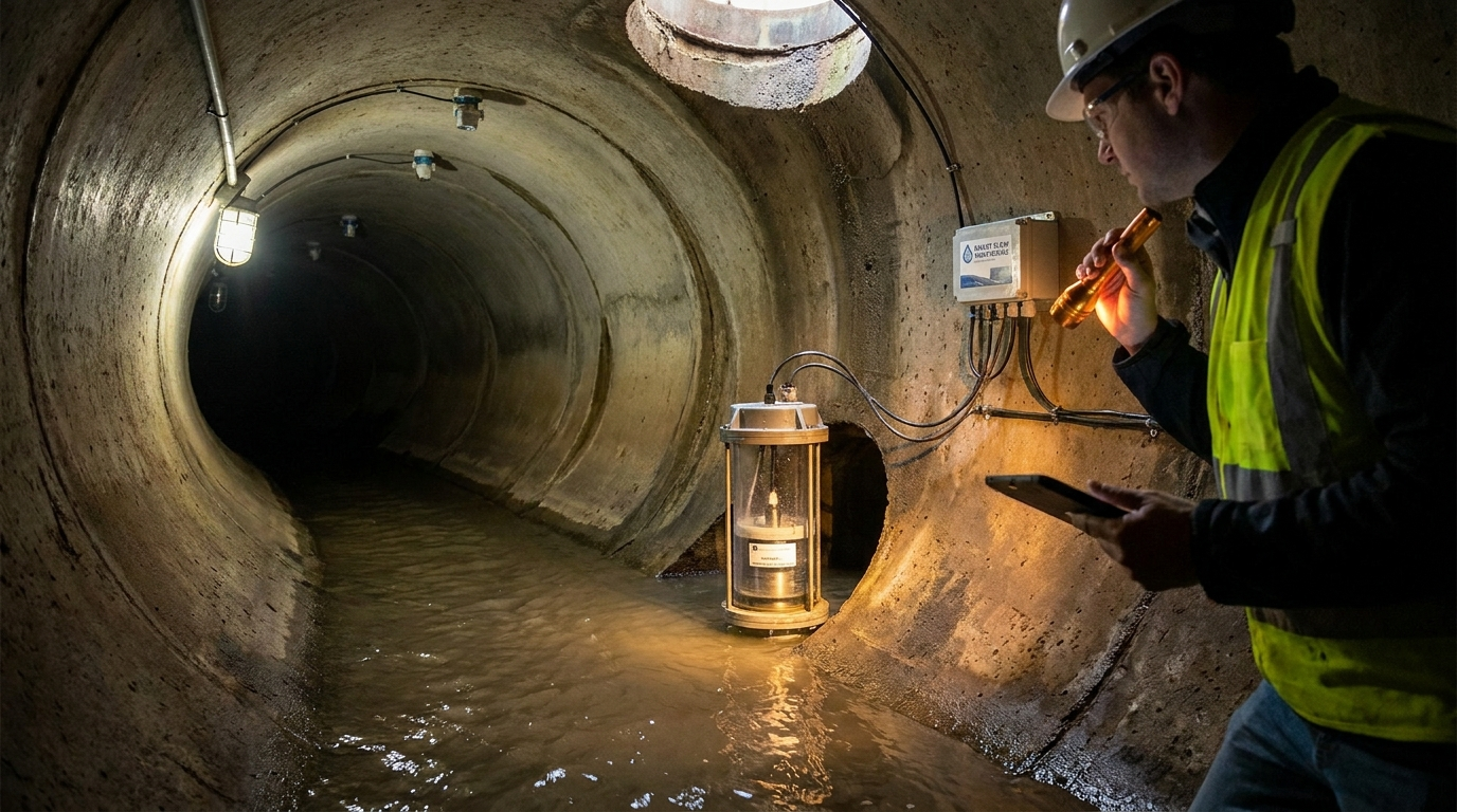 Решение для мониторинга уровня в дренажной сети и предупреждения о переполнении